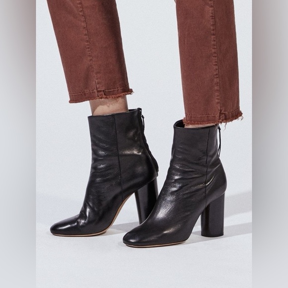 Nili Lotan 4 Rust Brown East Hampton Pants Slim Fit Ankle Trouser Raw Hem $345 - Picture 11 of 12